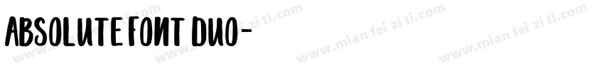 Absolute Font Duo字体转换
